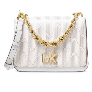 Michael Kors Mott Metallic Deco Chain Shoulder Bag